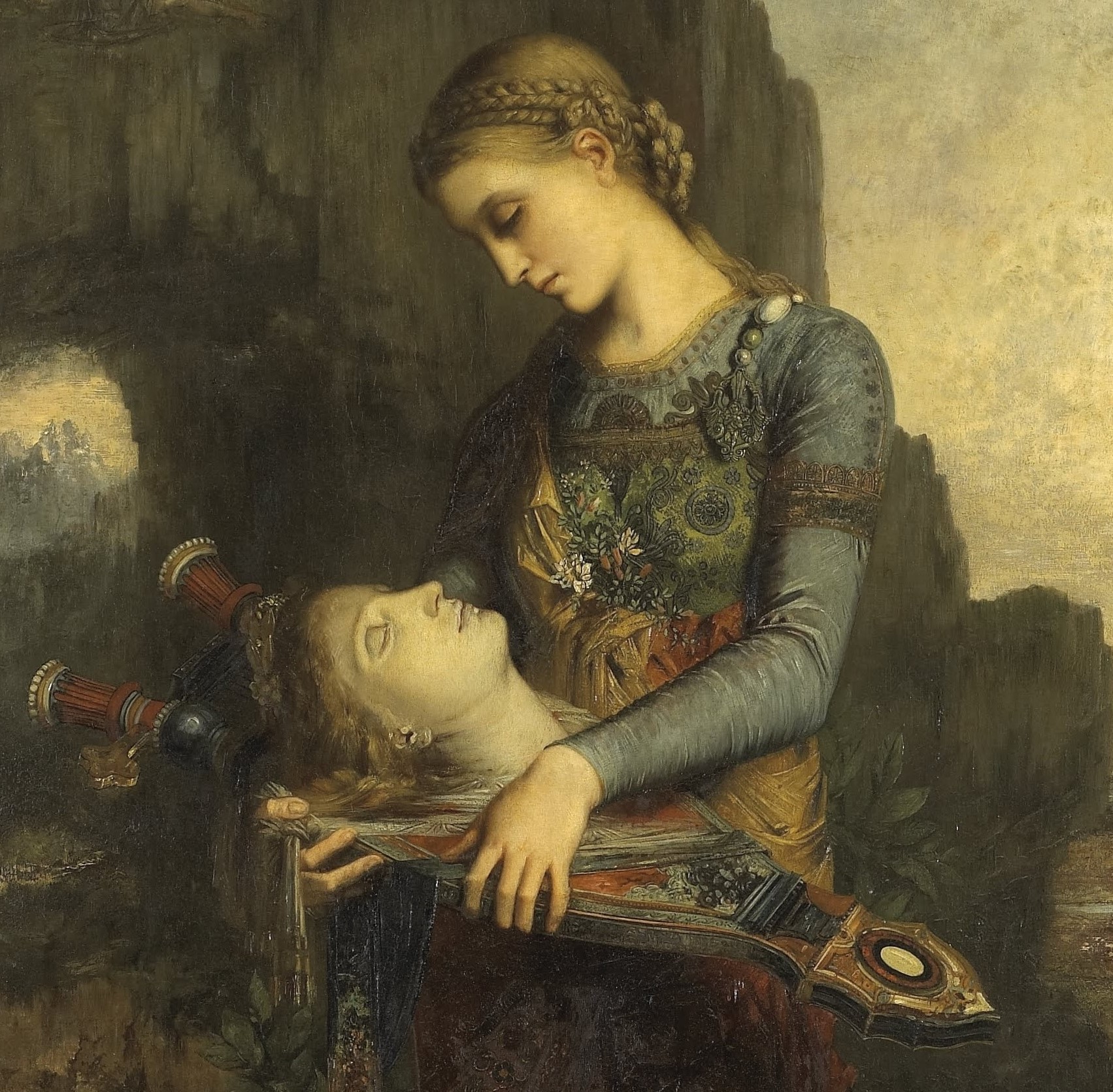detail of Gustave Moreau's Orpheus